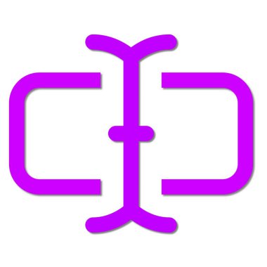 Ok. Web simgesi basit illüstrasyon