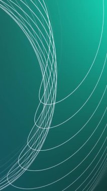 Beyaz renkli geometrik çizgi grafiksel arka planı olan animasyon videosu. Dalga çizgi desen canlandırması.