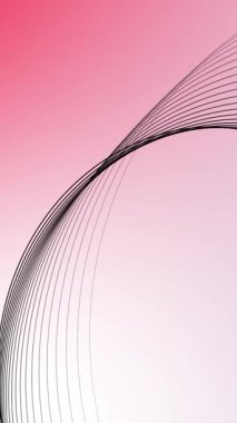 Canlandırılmış Magenta kırmızı renkli dalgalı çizgiler modern tasarım geometrik arkaplan canlandırmalı video.