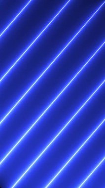 Koyu mavi hareket çizgisi animasyon videosu. Neon ışık ekran koruyucusu.