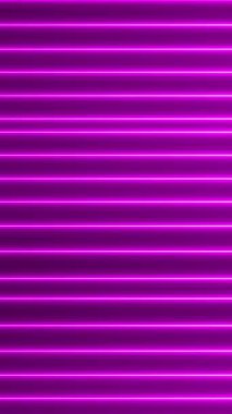 Parlayan neon ışık dalgaları. Dinamik mor animasyon.