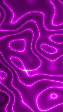 Hızlı hareket eden pembe neon sıvı çizgileri. Soyut hareket tasarımı.