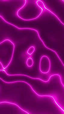 Parlak pembe sıvı şeritler. Yumuşak neon arkaplan.