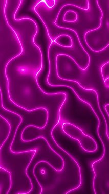 Siber pembe neon hatları. Yüksek teknoloji hareket döngüsü.