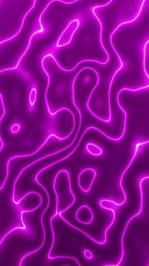 Pembe neon sıvı dalga animasyonu. Modern dijital arkaplan.