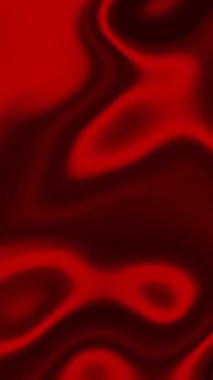 Soyut koyu kırmızı holografik sıvı akış dalgaları animasyon stok video.