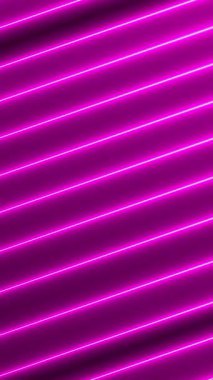 Parlayan mor neon geometrik çizgiler. Kusursuz hareket.