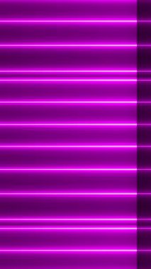 Parlak mor neon sokak çizgileri. Gelecekçi geometrik animasyon.