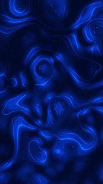 Koyu mavi sıvı dikey animasyon video. Grafik tasarım animasyonu.