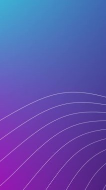 Soyut düz çizgi dalga hareketi, gradyan arkaplan illüstrasyon videosu.