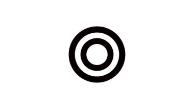 Hassas hedef simgesi. İş hedefi başarısı.