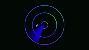 Tarayıcı ışınlı yüksek çözünürlüklü radar canlandırması.