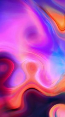 Dijital sıvı mermer animasyonu. Tasarım estetiği, soyut sanat videoları ve modern arka planlar için pürüzsüz, renkli dalga dokusu.