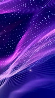 Kusursuz dalgalı bir çizgi ve nokta arkaplan. Dijital içerik, görsel hikaye anlatımı ve sunumlar için renkli soyut hareket tasarımı.