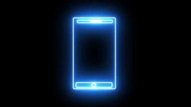 Neon ışıkta parlayan şık bir sohbet simgesi, çevrimiçi konuşmaları, sosyal uygulamaları veya iletişim araçlarını göstermek için mükemmel.