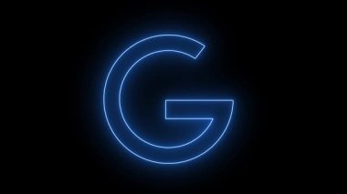 Parlak mavi neon 