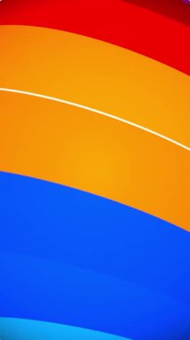 Canlı renkleri ve pürüzsüz hareketi olan hareketli renkli canlı küre, dinamik tanıtımlar için mükemmel, enerjik video içeriği ve görsel olarak hareketli grafikler.