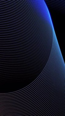 Akan hareket ve dijital ışıltıyla dikey dalga çizgi animasyonu, bilim kurgu videoları, teknik tanıtımlar ve dijital medya projeleri için mükemmel bir fütüristik özgeçmiş yaratıyor..