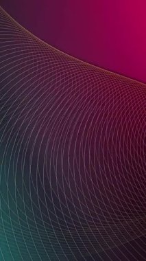 Parlak ızgara efektleri ve pürüzsüz hareketi olan dijital dikey dalga çizgi animasyonu, fütürist video tasarımları, teknolojik sunumlar veya yapay zekadan esinlenilmiş arka planlar için mükemmeldir..