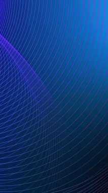 Dikey çizgilerin düz animasyon dalgası yüksek teknolojili bir ızgara akış efekti yaratıyor, dijital video döngülerinde ve tasarım örtülerinde soyut fütürist bir şekilde izole ediliyor.