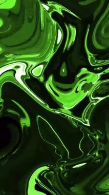 Soyut hareketlerdeki parlak sıvı dalgalar, akışkan ve modern bir arka plan efekti yaratmak için çaba harcamadan akıyor, hareket tasarımı, yaratıcı medya ve görsel projeler için mükemmel..