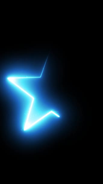 Бесконечная светящаяся звездная анимация с абстрактными световыми узорами на черном фоне, идеально подходит для космических визуальных эффектов, футуристической графики движения и элегантных пространственных дизайнов.