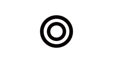 Hassas hedef simgesi. İş hedefi başarısı.