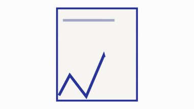 Denetim ve analiz simgesi hisse senedi illüstrasyonu, Dosya stoku illüstrasyonu, Belge hisse senedi canlandırması animasyonu.