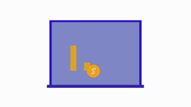 İyi organize edilmiş, tamamen düzenlenebilir kar istatistikleri istatistikleri gösteren ve büyüyen bir gelir tablosu olan profesyonel bir animasyon. Bu dinamik görüntü finansal büyümeyi temsil ediyor.