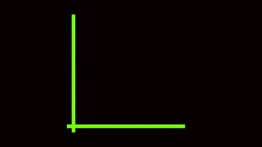 Green Arrow 'un mali grafiği. Yatırım büyümesi ve analiz animasyonu. Dijital borsa veri görselleştirme kavramı.