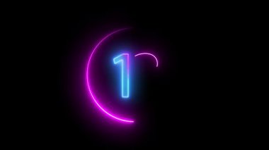 Renk değiştiren halka, 13 sayısının yörüngesinde döner. Jet siyah arka plana karşı dinamik renklerin büyüleyici atmosferini yaratır..