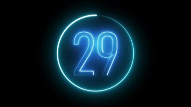 Modern grafikler, gece hayatı temaları ve soyut görsel tasarım için göz alıcı ışık sanatına sahip kalın neon 29..