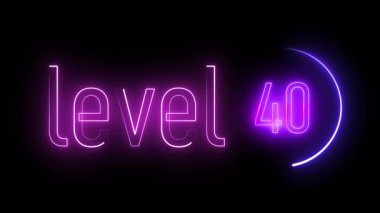 Dairesel elementle birlikte 40. seviye canlı neon görüntüsü. Fütürist arayüzler ve yaratıcı markalaşma görselleri için soyut ışık sanatı.