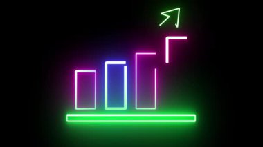 Moda oklarıyla modern renkli grafikler. Ekonomik görseller, ilerleme takibi ve bilgi grafik tasarımı için parlak veri gösterimi.