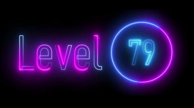 Parlak mavi ve menekşe renginde daire şeklinde parlak çizgili neon tabela. Oyun arayüzleri, modern HUD 'ler, dijital efektler ve yüksek teknolojili yaratıcı projeler için dinamik tasarım ideali.