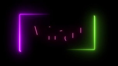 Siyah zemine karşı parlak virüs işareti. Sosyal medyada içerik paylaşımını desteklemek için stil canlandırması.