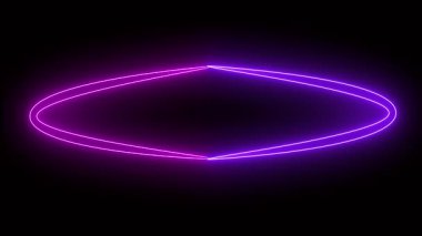 Karanlık arka planda parlayan neon 