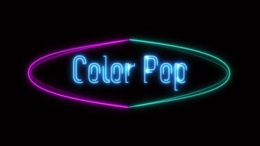 Komik tanıtımlar, neşeli klipler ve mizahi dokunuşlu tuhaf video içeriği için tasarlanmış koyu siyah arkaplan üzerindeki oyuncu kaka renk animasyonu.