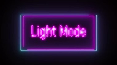 Fantezi film fragmanları, oyun tanıtımları ve sihirli bir dokunuşla rüya gibi görsel efektler için tasarlanmış, parlak siyah bir arkaplan üzerinde 'Light Mode' metninin animasyonu.
