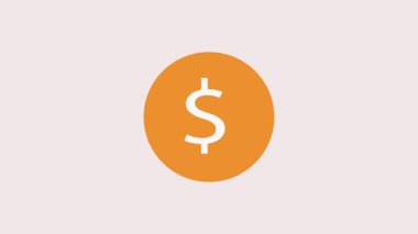 Temiz beyaz bir zemin üzerinde dinlenen tek bir dolar madeni para, yuvarlak şekli ve ayrıntıları vurguluyor, ekonomik, yatırım veya parayla ilgili projeler için mükemmel.