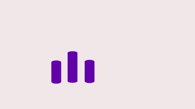 Büyüyen bir çizgi çizelgesine sahip bir bitcoin ikonunun video animasyonu, gelir artışını, pazar büyümesini ve olumlu mali eğilimleri temsil ediyor.