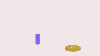 Büyüyen bir çubuk grafiğin yanında yükselen altın sikke yığını para tasarrufu, iş başarısı ve finansal büyüme stratejilerini sembolize ediyor.