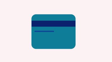 Kredi kartı ve sikkeyi gösteren modern finansal çizimler, güvenli işlemler, temassız ödemeler ve finansal yönetim uygulamaları gibi konularda harikadır..