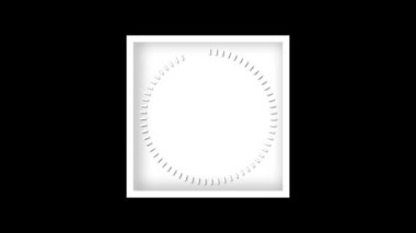 Zamanın barışçıl ritmi, modern bir duvar saatiyle siyah bir arkaplanda sergileniyor, sakin ve estetik bir görsel deneyim yaratıyor..