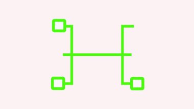 Finansal bir ağı resmeden soyut bir illüstrasyon. Birbirine bağlı düğümler ve renkli çizgiler ile çevrili merkezi dolar sembolü.