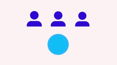 Ofis simgesi animasyonu. Hareket grafiklerindeki her amaç için iş, profesyonel tasarım ve yaratıcı görseller için web simgesi seti.