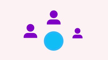 Ofis ve iş simgeleriyle web simgesi oluşturuldu. Profesyonel projeler, ui / ux tasarım ve dijital içerik için yaratıcı hareket grafikleri.