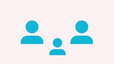 Yaratıcı ofis ikonu animasyonu. Web kullanımı, ui / ux tasarımı ve profesyonel projeler için mükemmel hareket grafikleri için iş simgesi seti.