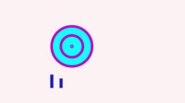 Ok, dolar ya da bozuk parayla hedef tahtası animasyonu. Ticari hedefleri, mali başarıyı ve hedef başarıyı gösteren hareketli grafikler.