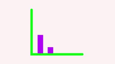 Yükselen ok ve para ile hareketli grafik. İş büyümesini görselleştirmek için hareket grafikleri, finansal başarı ve stratejik ilerleme.